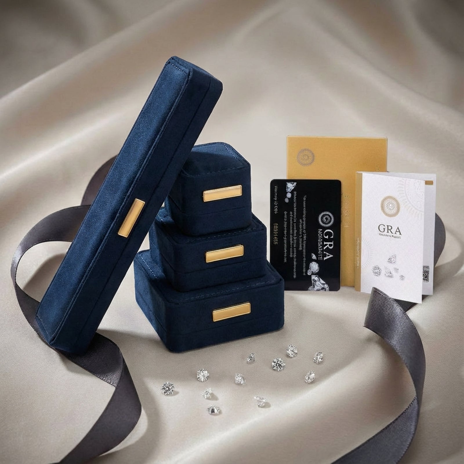 Heart-shaped yellow moissanite ring with diamond halo in sterling silver setting on neutral background